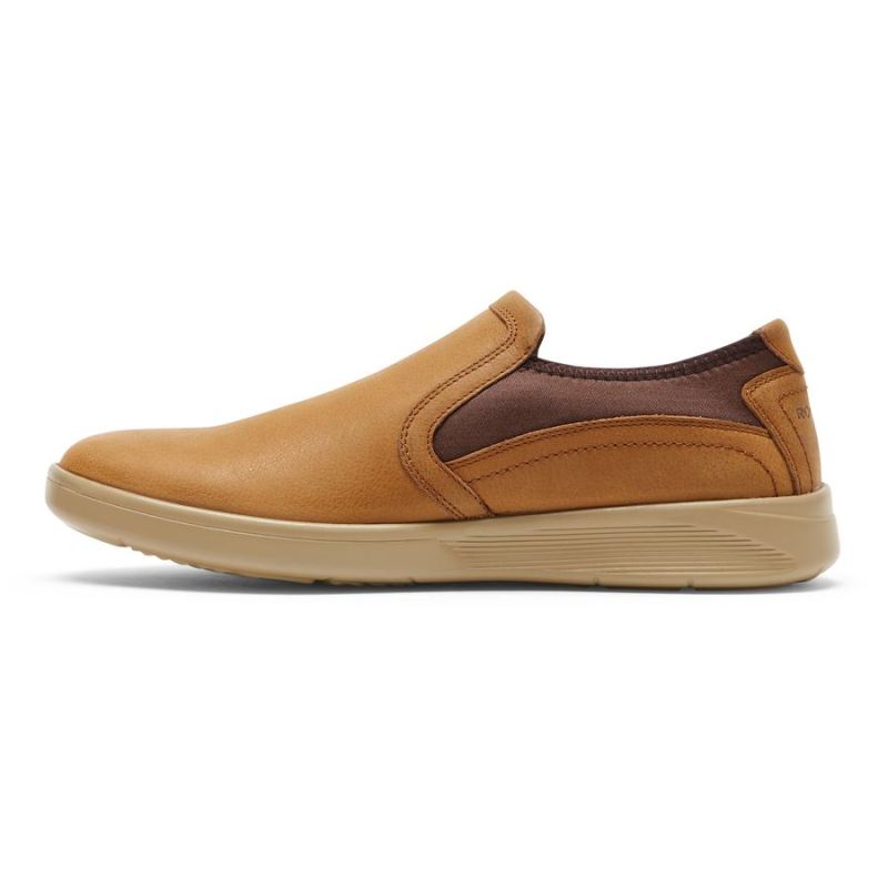 MOCASSINS CALDWELL TWIN GORE MASCULINOS ROCKPORT - COURO DESERTO