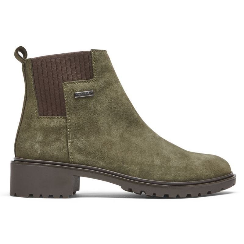 BOTA CHELSEA RYLEIGH FEMININA ROCKPORT - À PROVA D'ÁGUA - ESCURAOLIVE