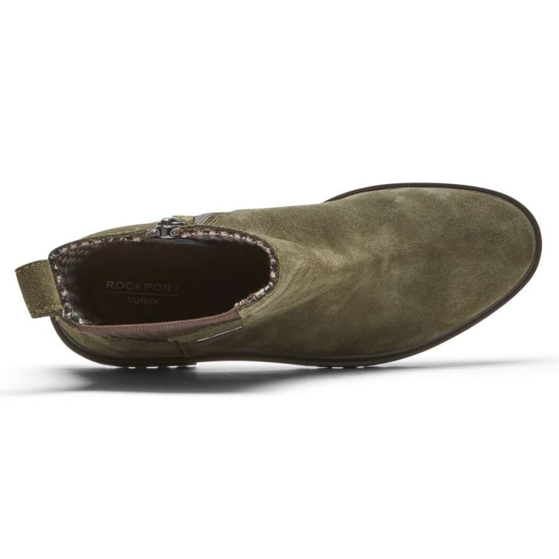BOTA CHELSEA RYLEIGH FEMININA ROCKPORT - À PROVA D'ÁGUA - ESCURAOLIVE