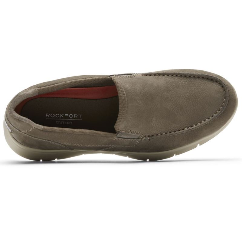 ROCKPORT MASCULINO PRIMETIME MOC SLIP-ON-BREENNUBUCK
