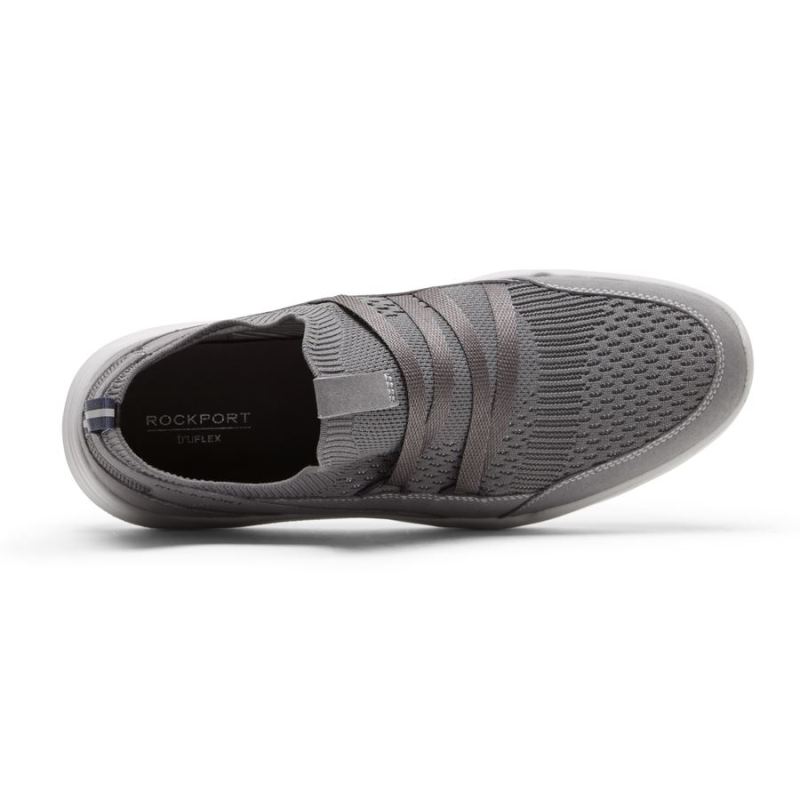 TÊNIS ROCKPORT MASCULINO TRUFLEX EVOLUTION COM GUARDA-LAMAS - CINZA AÇO