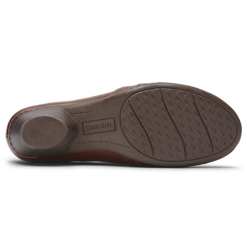 MOCASSINO ROCKPORT COBB HILL LAUREL FEMININOSLIP-ON-TAN