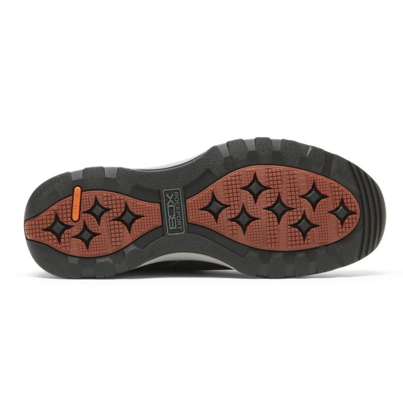 BOTA MASCULINA ROCKPORT XCS SPRUCE PEAK TREKKER - IMPERMEÁVEL - CINZA AÇO