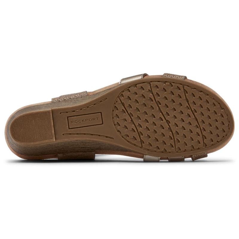 SANDÁLIA ROCKPORT FEMININA COBB HILL HOLLYWOOD COM 4 TIRAS - DOVE MULTI