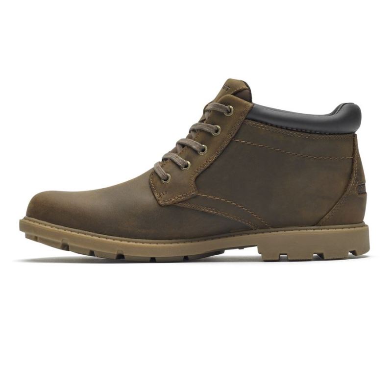 BOTA ROCKPORT RUGGED BUCKS IMPERMEÁVEL - BOSTON BEGE