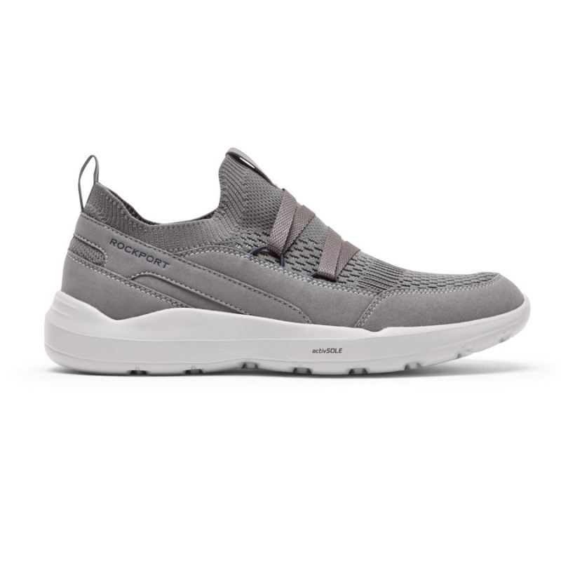 TÊNIS ROCKPORT MASCULINO TRUFLEX EVOLUTION COM GUARDA-LAMAS - CINZA AÇO