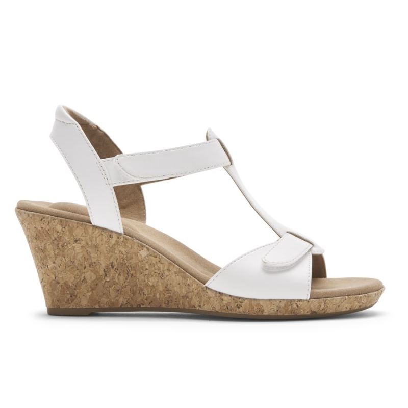 SANDÁLIA BLANCA COM TIRAS EM T ROCKPORT FEMININA - BRANCA