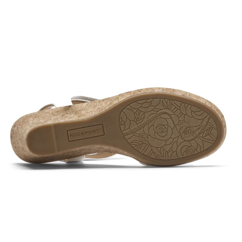 SANDÁLIA BLANCA COM TIRAS EM T ROCKPORT FEMININA - BRANCA