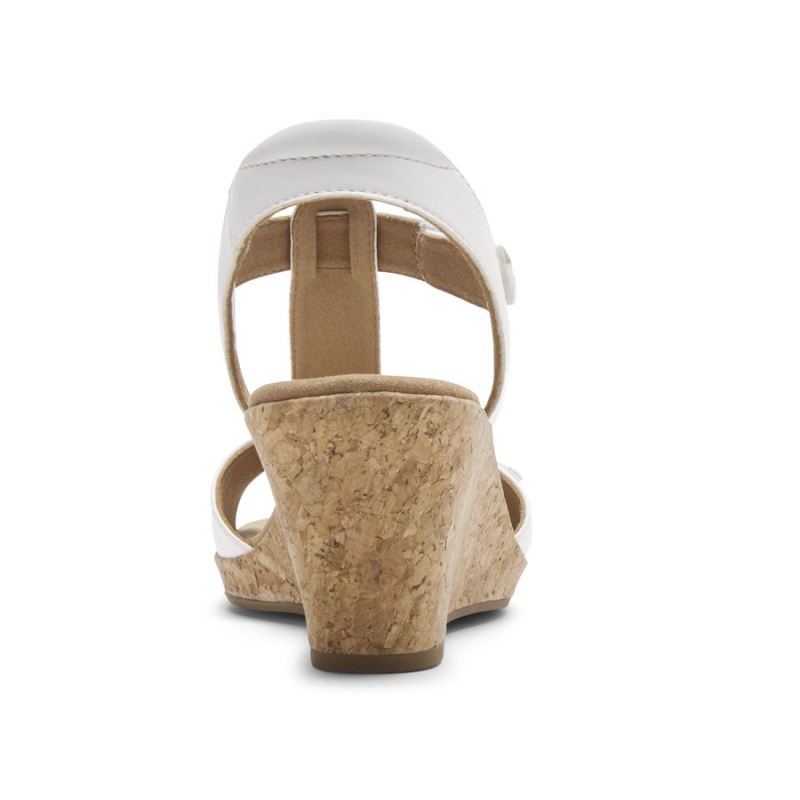 SANDÁLIA BLANCA COM TIRAS EM T ROCKPORT FEMININA - BRANCA