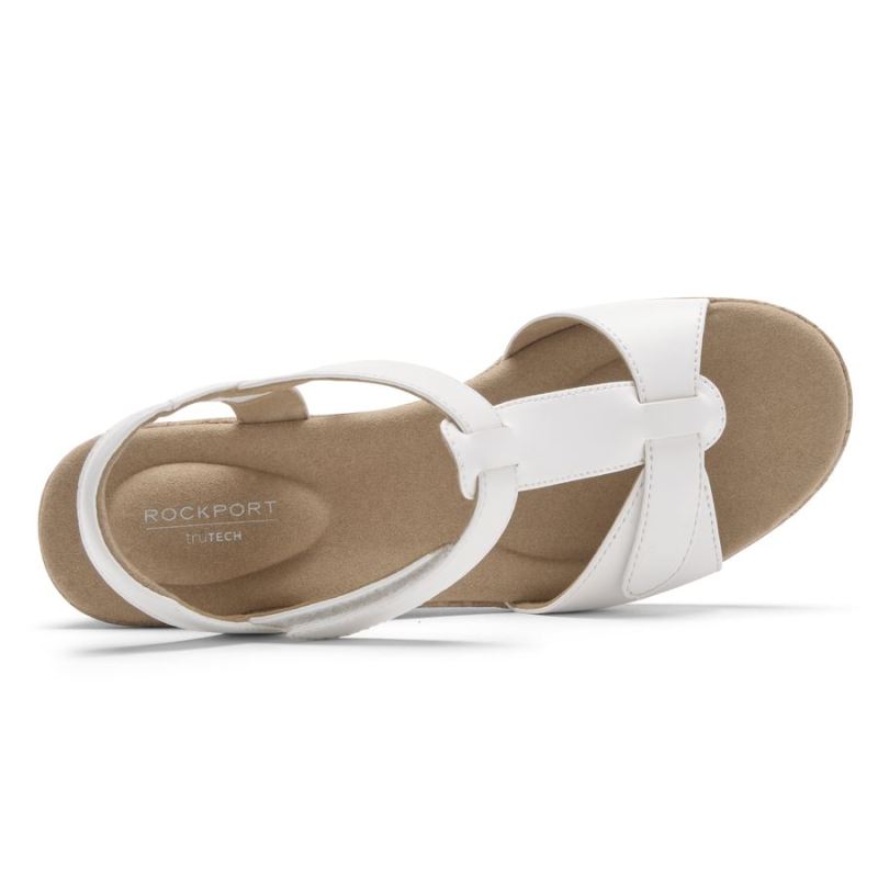SANDÁLIA BLANCA COM TIRAS EM T ROCKPORT FEMININA - BRANCA