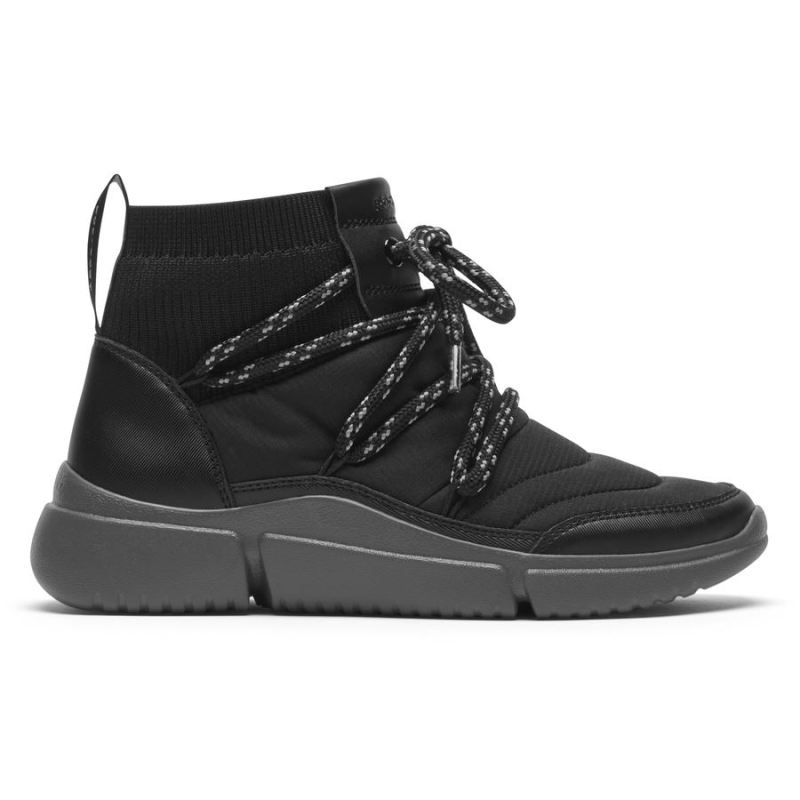 BOTINHA ROCKPORT R-EVOLUTION FEMININA LAVÁVEL E ACOLCHOADA - PRETA