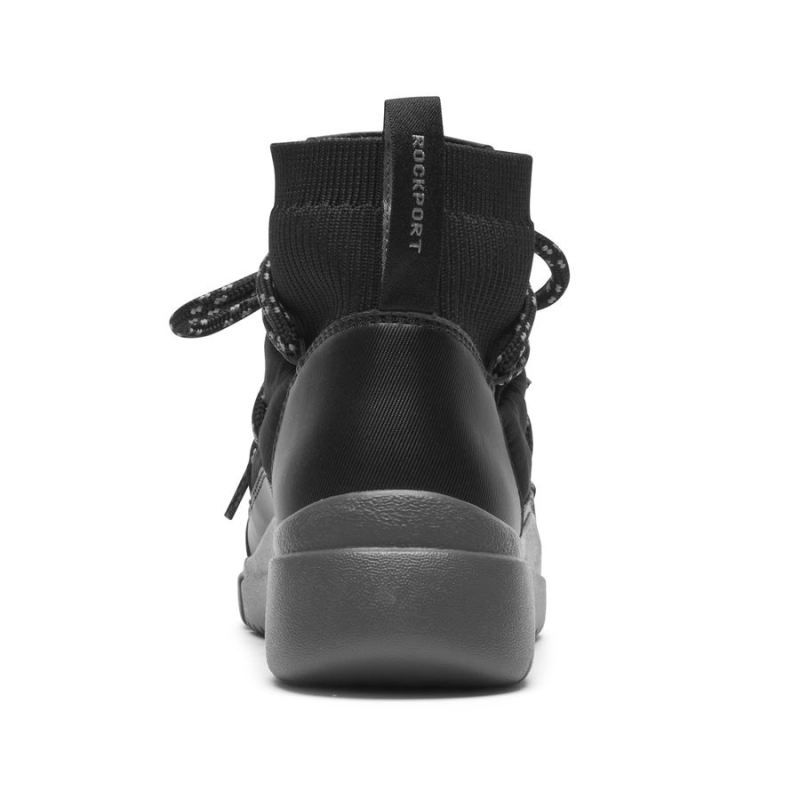 BOTINHA ROCKPORT R-EVOLUTION FEMININA LAVÁVEL E ACOLCHOADA - PRETA