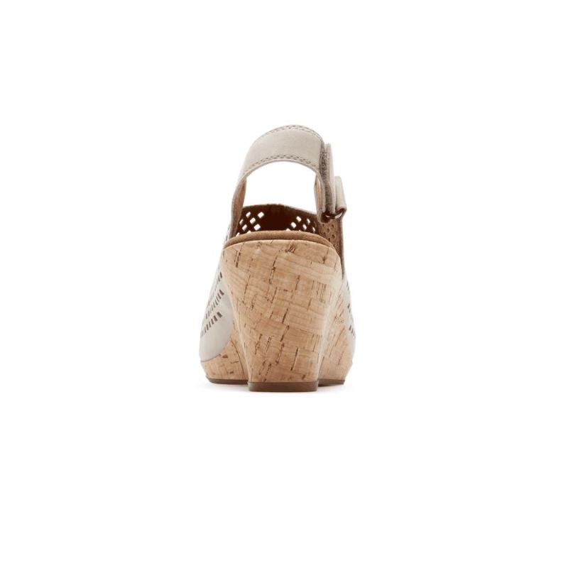 SANDÁLIA BRIAH PERF FEMININA ROCKPORT - COURO TAUPE