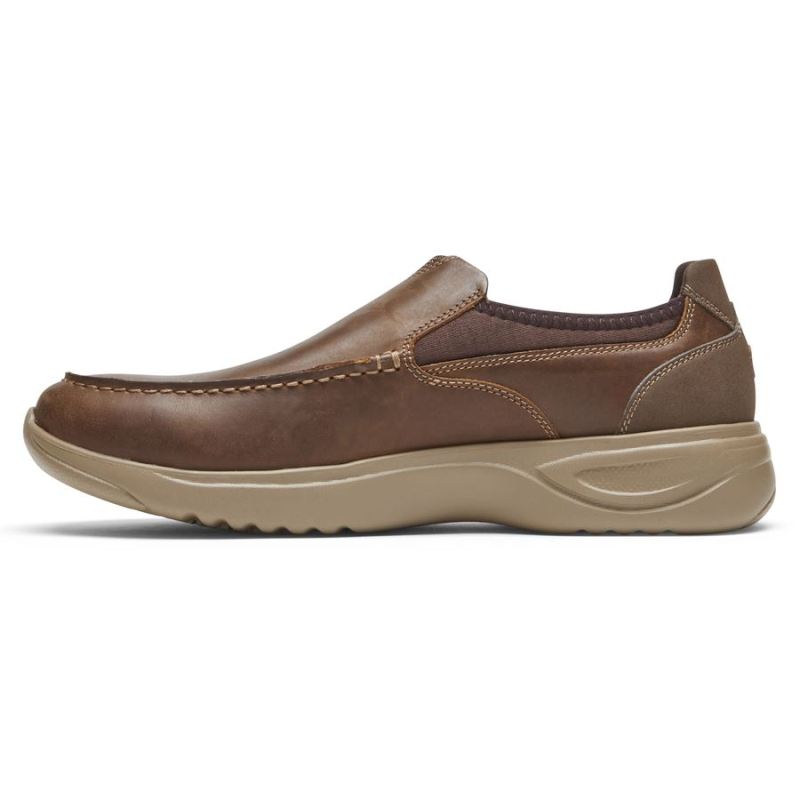 ROCKPORT MEN'S METRO PATH SLIP-ON-AMARELO COURO/CAMURÇA