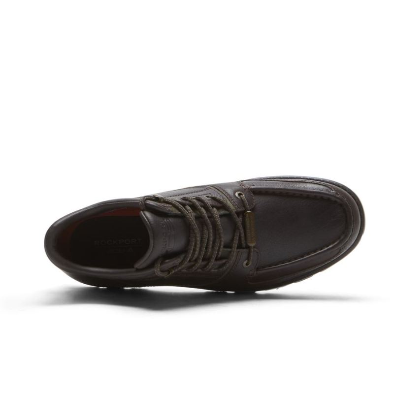 BOTA MASCULINA XCS UMBWE II TRAIL ROCKPORT - IMPERMEÁVEL - CHOCOLATE/VERDE