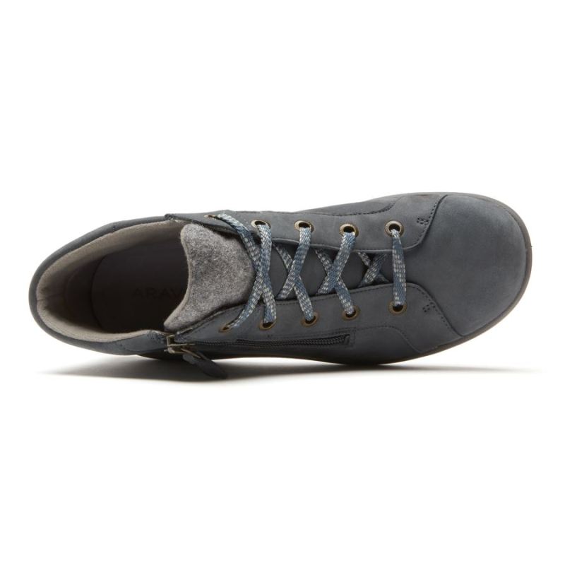 BOTA DE CANO BAIXO IMPERMEÁVEL REV STRIDARC FEMININA ROCKPORT - AZUL PEDRA