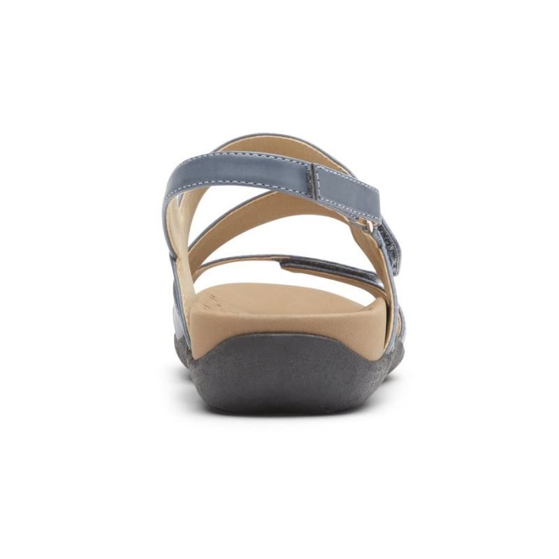 SANDÁLIA ASSIMÉTRICA AJUSTÁVEL ROCKPORT RIDGE FEMININA - AZUL
