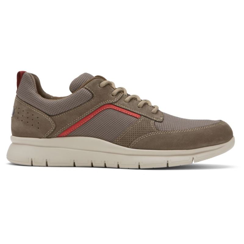 ROCKPORT MEN'S PRIMETIME CASUALTÊNIS COM GUARDA-LAMAS - COURO BREEN MESH