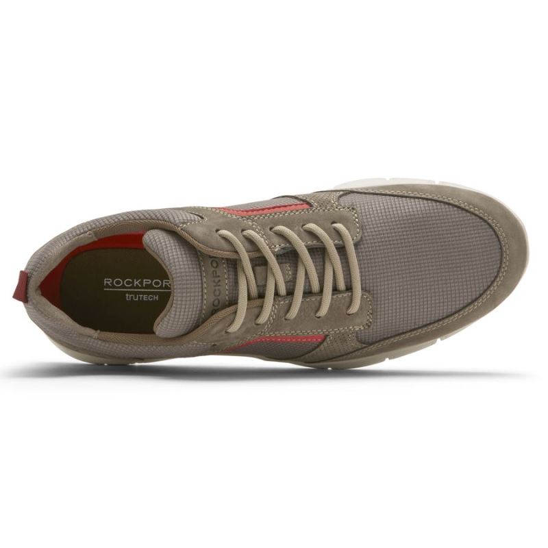ROCKPORT MEN'S PRIMETIME CASUALTÊNIS COM GUARDA-LAMAS - COURO BREEN MESH