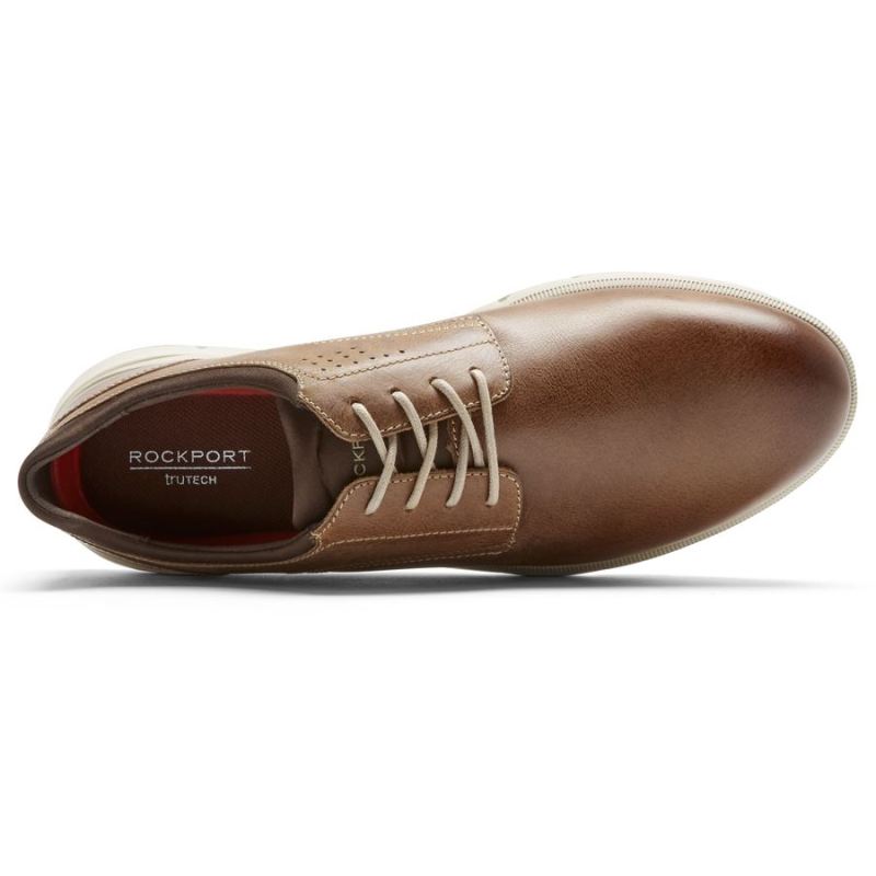 BOTAS ROCKPORT MASCULINA GRADY OXFORD - BEGE