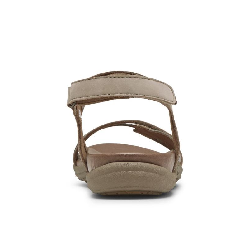SANDÁLIA Feminino ROCKPORT COBB HILL RUBEY COM 3 TIRAS - TAUPE