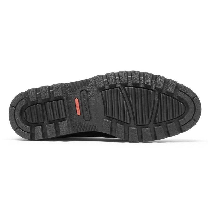 BOTA ROCKPORT MASCULINA WEATHER OR NOT COM BICO MOC - IMPERMEÁVEL - COURO PRETO
