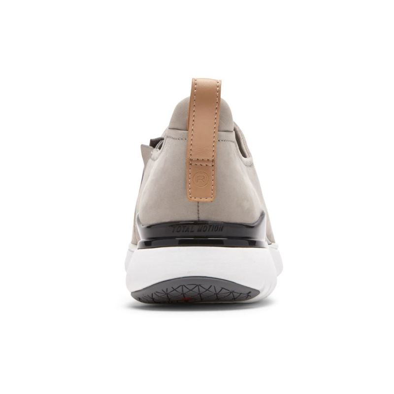 SANDÁLIA ROCKPORT FEMININA TOTAL MOTION SPORT HIGH SLIP-ON - NUBUCK CINZA AÇO