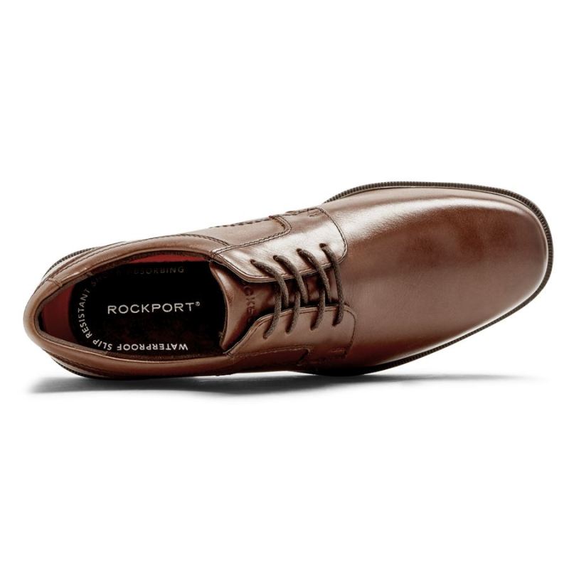 ROCKPORT TAYLOR MASCULINO COM BICO OXFORD - IMPERMEÁVEL - BEGE