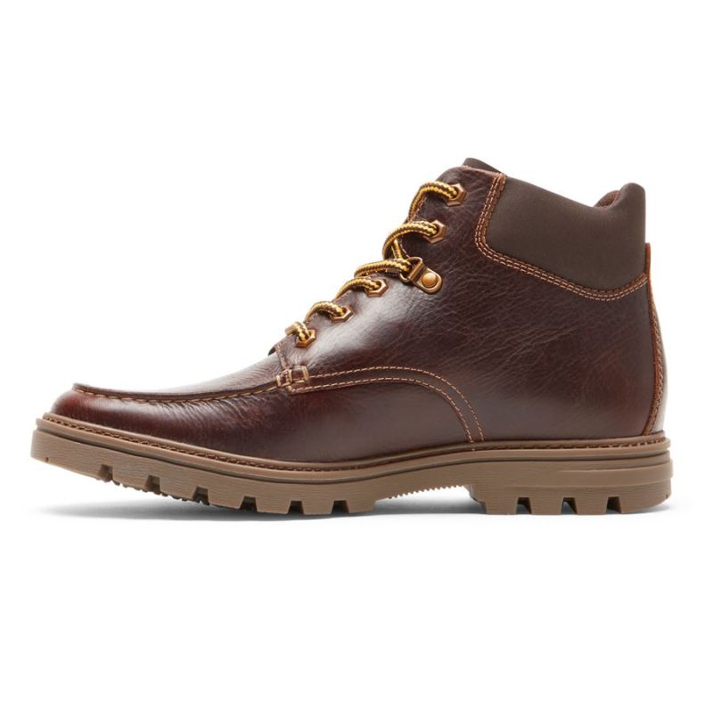 BOTA MASCULINA ROCKPORT WEATHER OR NOT MOC TOE - IMPERMEÁVEL - COURO MONKS ROBE
