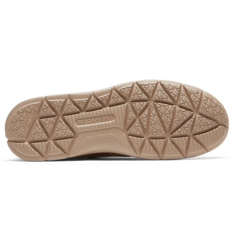 TÊNIS MASCULINO ROCKPORT TRUFLEX CAYDEN COM BICO PLANO - COURO MADEIRA