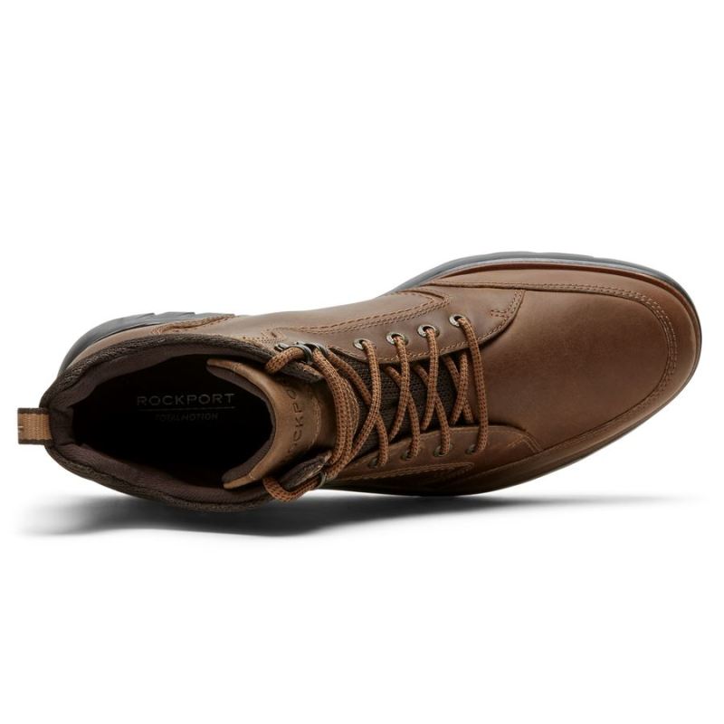 BOTA MASCULINA ROCKPORT TOTAL MOTION SPORT - IMPERMEÁVEL - BEGE