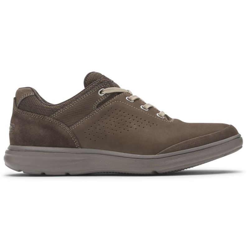 TÊNIS OXFORD MASCULINO ROCKPORT ZADEN - CAMURÇA NUBUCK COM RELEVO JAVA
