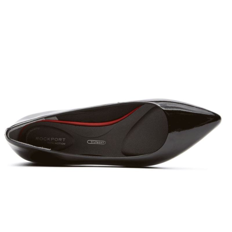 ROCKPORT TOTAL MOTION ADELYN BALLET FLAT FEMININO-PRETO VERNIZ