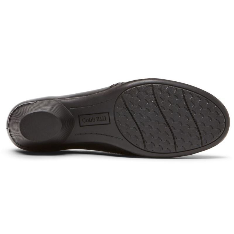 ROCKPORT COBB HILL LAUREL SLIP-ON FEMININO - COURO PRETO