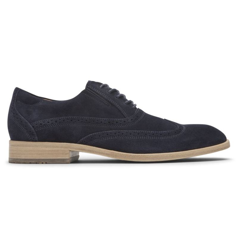 ROCKPORT TOTAL MOTION OFFICE MASCULINO COM BICO DE ASA - CAMURÇA MARINHO