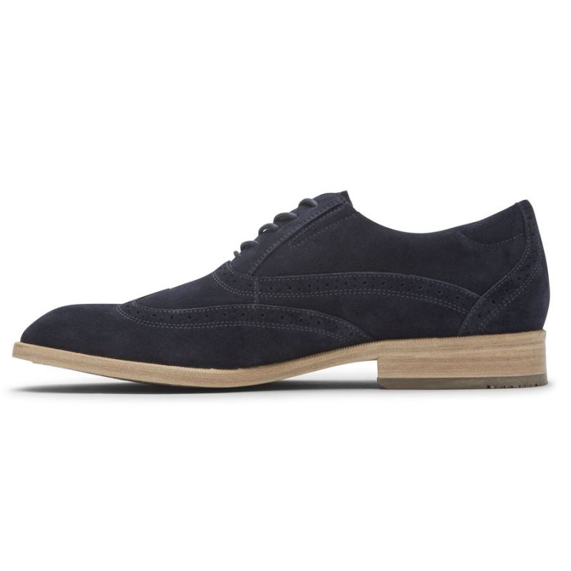 ROCKPORT TOTAL MOTION OFFICE MASCULINO COM BICO DE ASA - CAMURÇA MARINHO