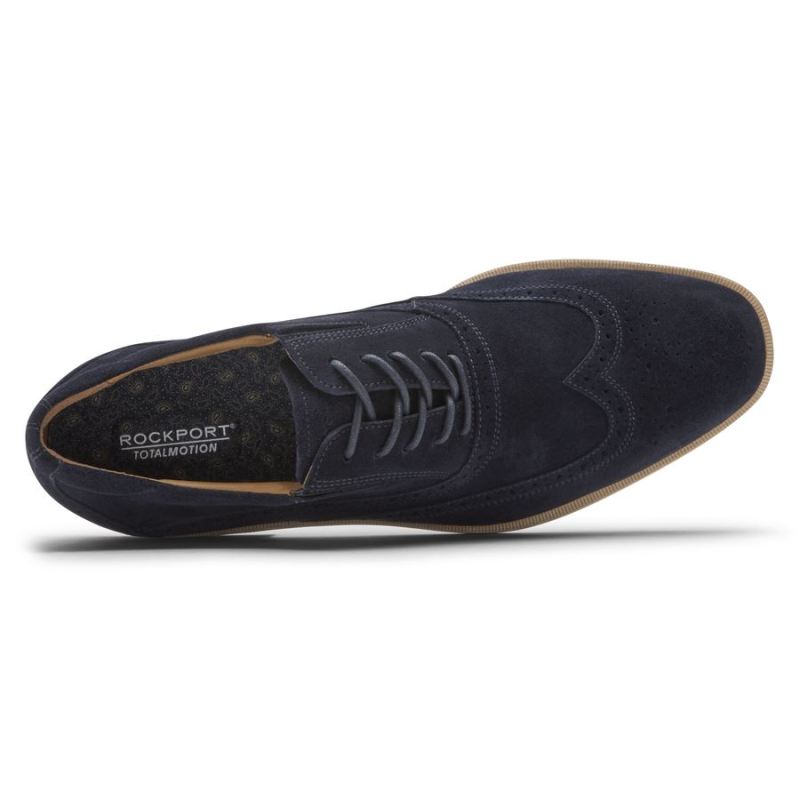 ROCKPORT TOTAL MOTION OFFICE MASCULINO COM BICO DE ASA - CAMURÇA MARINHO