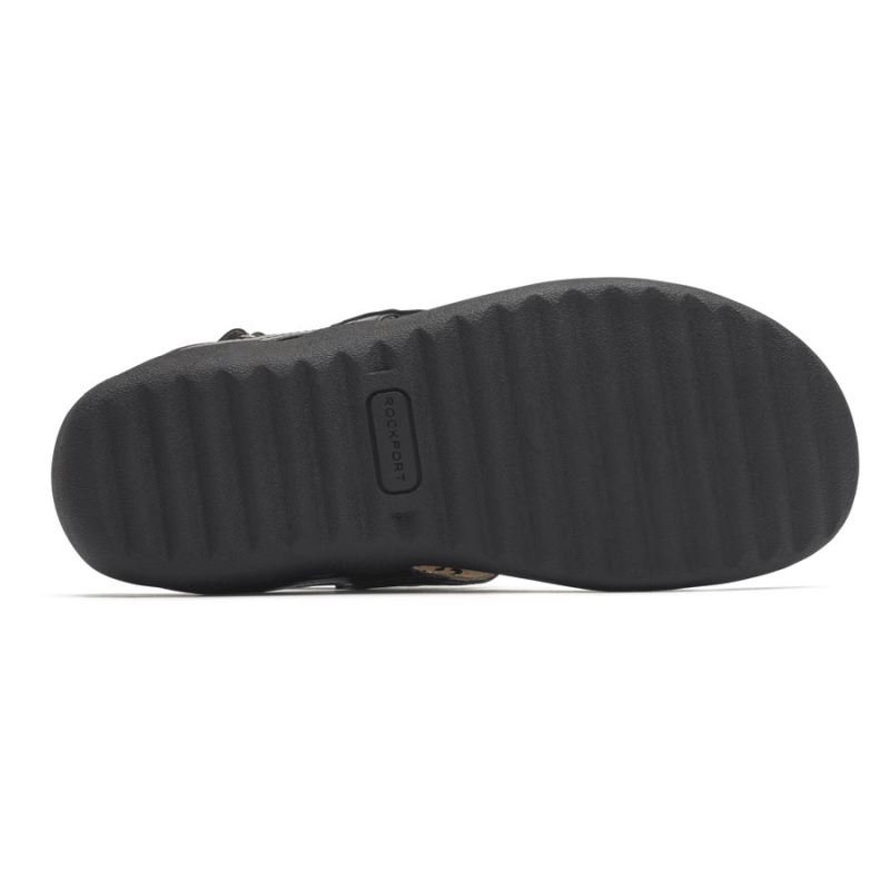SANDÁLIA ROCKPORT RIDGE CIRCLE CUTOUT THING - PRETA