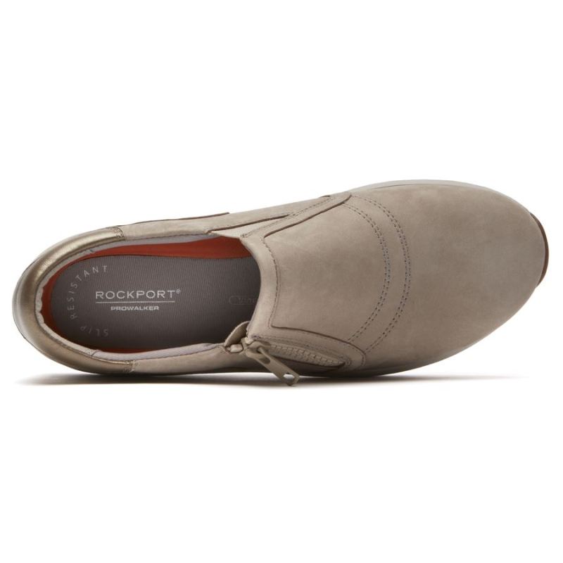 Tricot Feminino ROCKPORTTÊNIS TRUSTRIDE PROWALKER SLIP-ON - TAUPE
