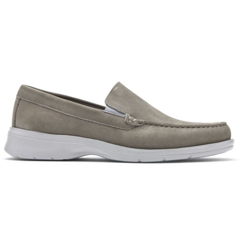 ROCKPORT PALMER MASCULINOMOCASSINO VENETIAN - NUBUCK CINZA