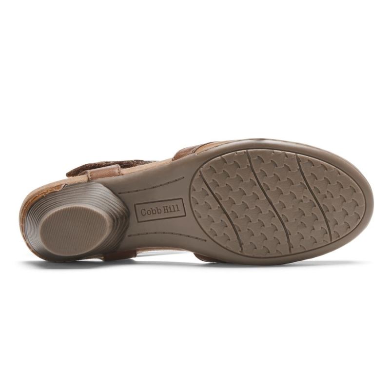 ROCKPORT COBB HILL LAUREL PERFURADO MARY JANE-TAN FEMININO