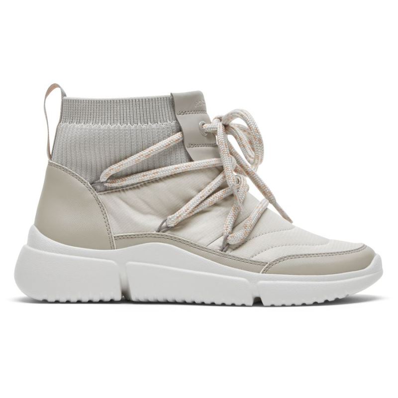 BOTINHA ROCKPORT FEMININA R-EVOLUTION LAVÁVEL E ACOLCHOADA - CINZA