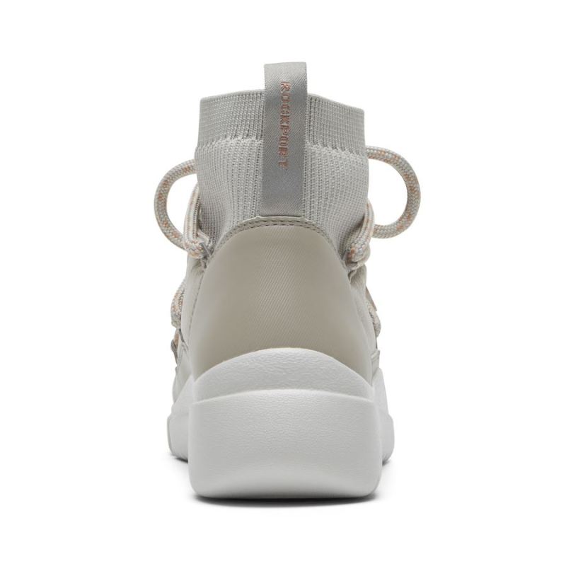 BOTINHA ROCKPORT FEMININA R-EVOLUTION LAVÁVEL E ACOLCHOADA - CINZA