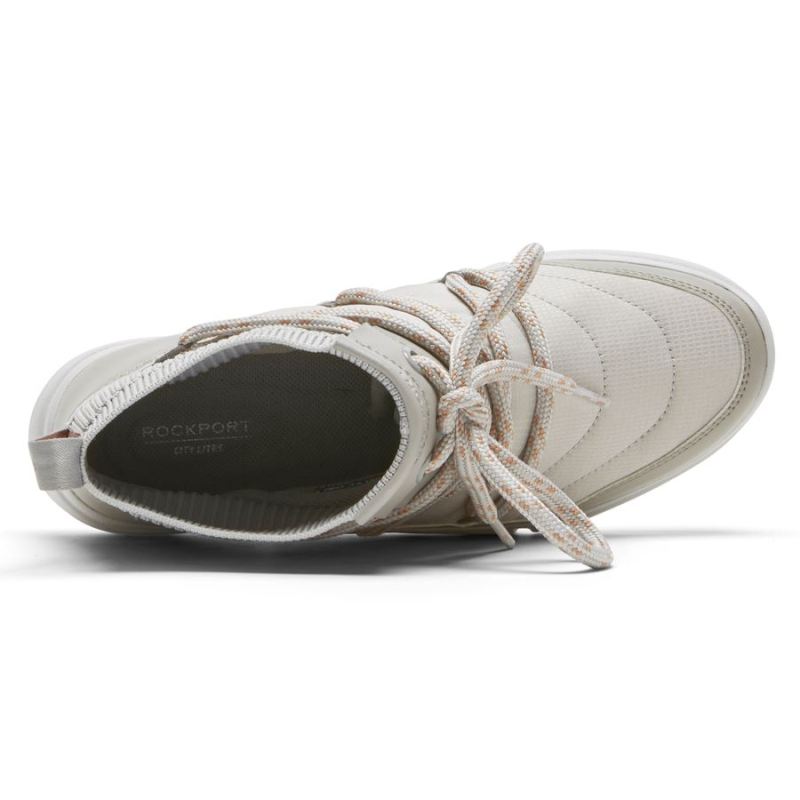 BOTINHA ROCKPORT FEMININA R-EVOLUTION LAVÁVEL E ACOLCHOADA - CINZA