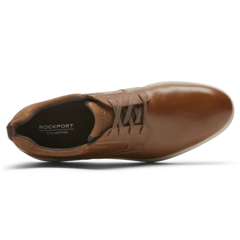 BOTA ROCKPORT MASCULINA TOTAL MOTION CITY COM BICO LISOOXFORD-TAN