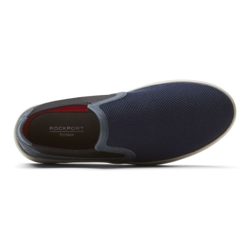 ROCKPORT MASCULINO CALDWELL TWIN GORE SLIP-ON - MALHA MARINHOCOURO