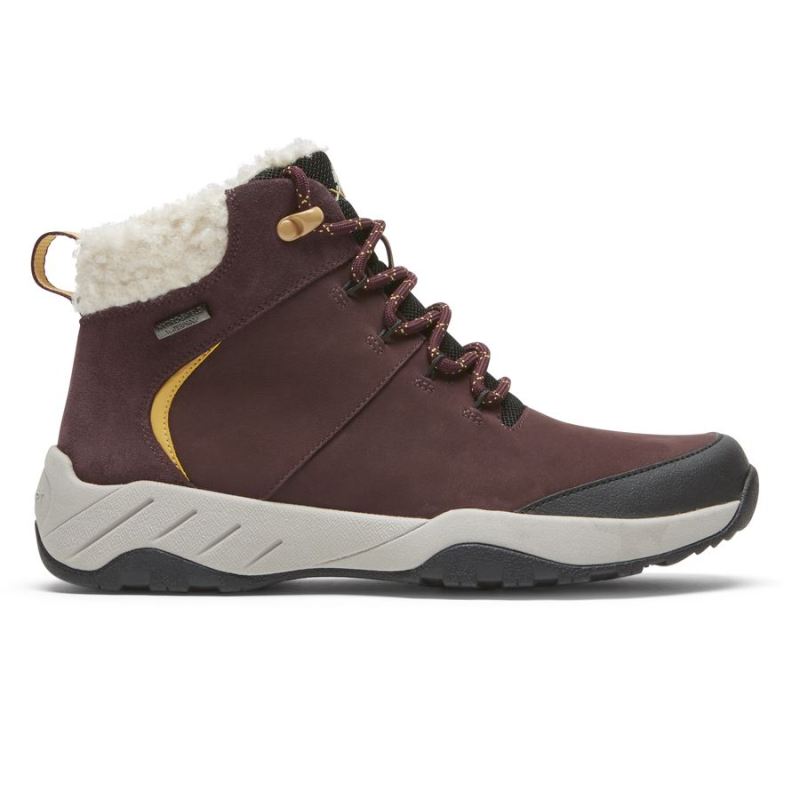 BOTA XCS SPRUCE PEAK FEMININA ROCKPORT - À PROVA D'ÁGUA - OXBLOOD