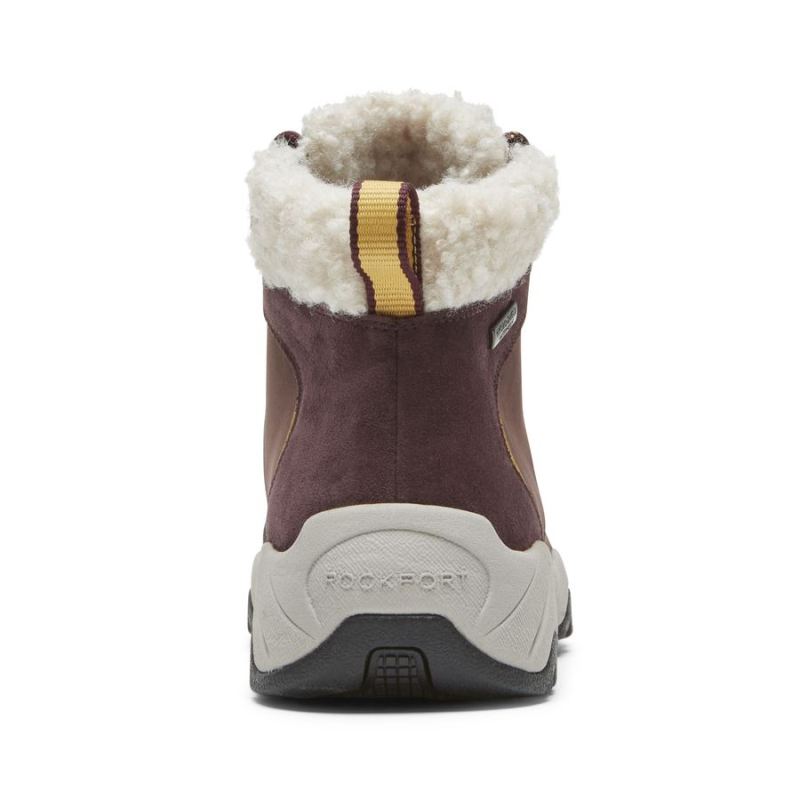 BOTA XCS SPRUCE PEAK FEMININA ROCKPORT - À PROVA D'ÁGUA - OXBLOOD