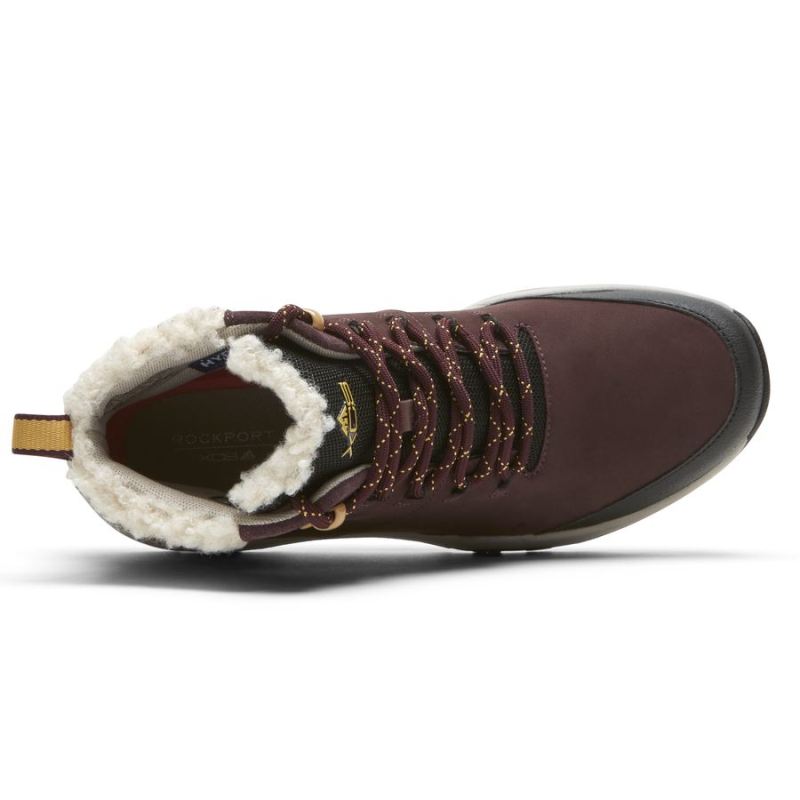 BOTA XCS SPRUCE PEAK FEMININA ROCKPORT - À PROVA D'ÁGUA - OXBLOOD