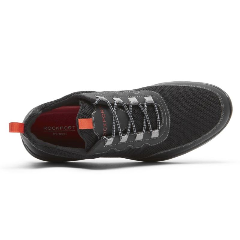 Tênis Rockport Metro Path Ghillie Masculino - Tela Preta